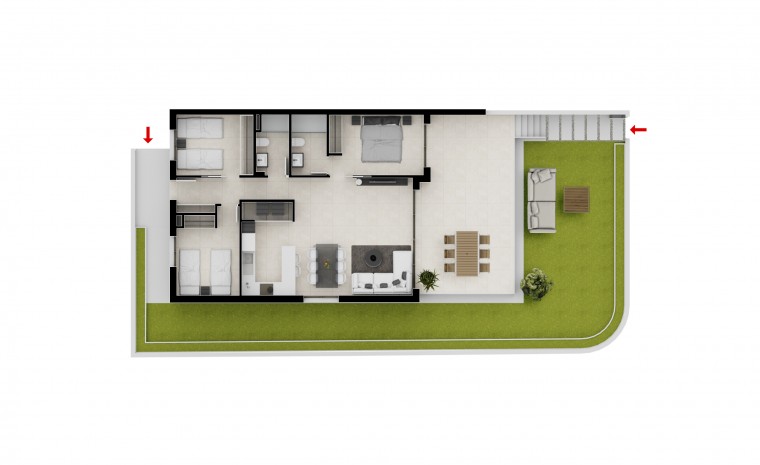 Nouvelle construction - Apartement - Denia - C/ Riu Algar 5-7 - 03779 Denia, Alicante